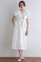 【ル フィル/LE PHIL】のジャカードワンピース 人気、トレンドファッション・服の通販 founy(ファニー) ファッション Fashion レディースファッション Fashion for Women ワンピース Dresses チュニック Tunic Tops & Dresses ジャカード／ジャガード Jacquard, Woven Pattern チュニック Tunic, Long Top ドレス Dress, One-Piece モチーフ Motif, Design Theme ラッフル Ruffle, Frill thumbnail ホワイト|ID: prp329100004910733 ipo3291000000036795019