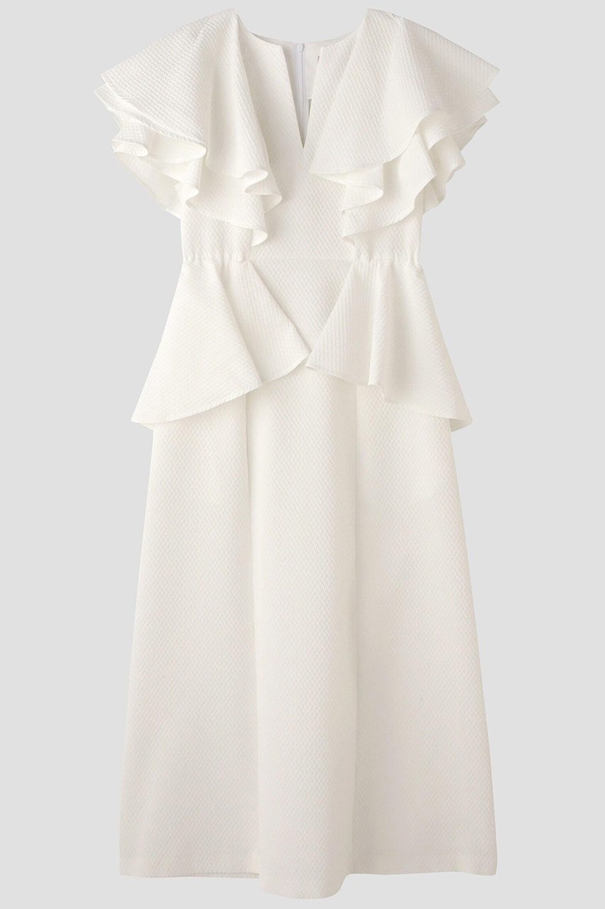 【ル フィル/LE PHIL】のジャカードワンピース 人気、トレンドファッション・服の通販 founy(ファニー) 　ファッション　Fashion　レディースファッション　Fashion for Women　ワンピース　Dresses　チュニック　Tunic Tops & Dresses　ジャカード／ジャガード　Jacquard, Woven Pattern　チュニック　Tunic, Long Top　ドレス　Dress, One-Piece　モチーフ　Motif, Design Theme　ラッフル　Ruffle, Frill　other-2|ID: prp329100004910733 ipo3291000000036795021