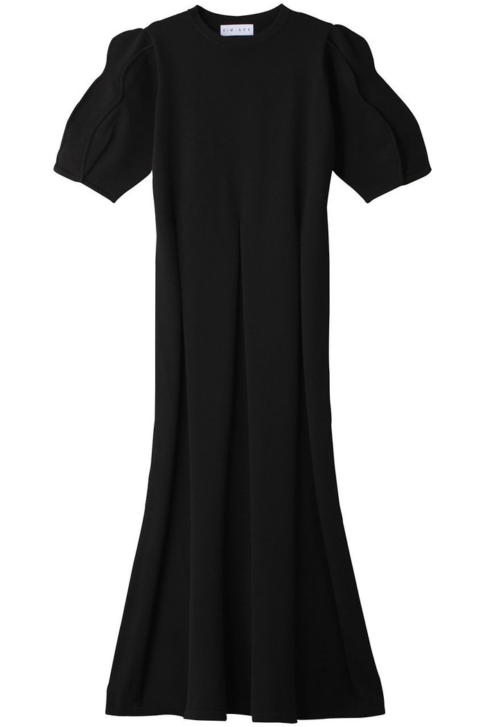 【リムアーク/RIM.ARK】のCurve line sleeve knit OP/ニットワンピース インテリア・キッズ・メンズ・レディースファッション・服の通販 founy(ファウニー) https://founy.com/ ファッション Fashion レディースファッション Fashion for Women ワンピース Dresses ニットワンピース Knit Dresses チュニック Tunic Tops & Dresses スリーブ Sleeve, Long Sleeve / Short Sleeve チュニック Tunic, Long Top パイピング Piping, Trim Design フレア Flare, Flared ロング Long, Long-Length |ID: prp329100004910751 ipo3291000000036795187