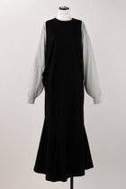 【ナゴンスタンス/nagonstans】のソフト天竺 Layered DRS/ドレス・ワンピース 人気、トレンドファッション・服の通販 founy(ファニー) ファッション Fashion レディースファッション Fashion for Women ワンピース Dresses フォーマル・パーティードレス・結婚式用ドレス Elegant & Casual Dresses チュニック Tunic Tops & Dresses カットソー Cut and Sewn Top チュニック Tunic, Long Top ドレス Dress, One-Piece パターン Pattern, Design Print ロング Long, Long-Length 軽量 Lightweight, Ultra Light thumbnail Black|ID: prp329100004910757 ipo3291000000036795232