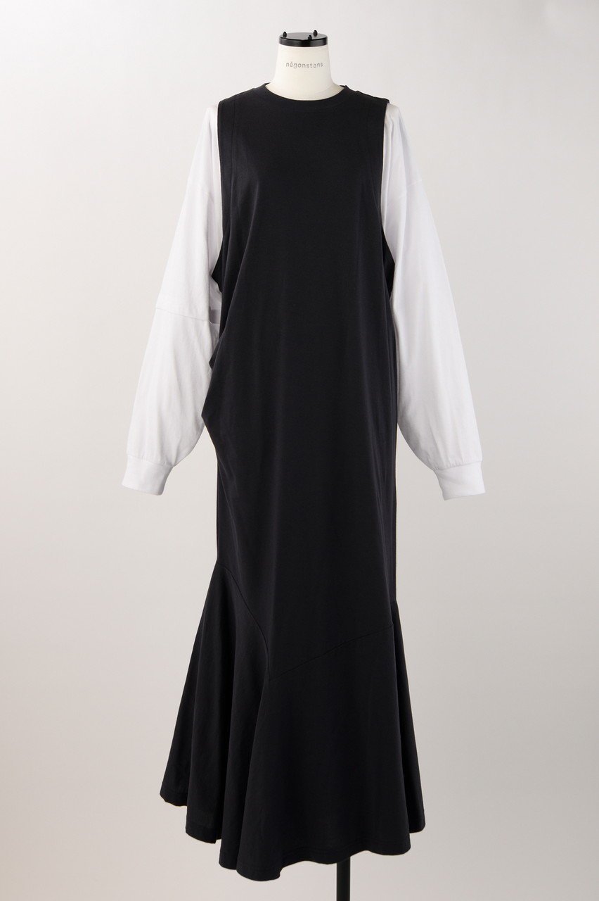 【ナゴンスタンス/nagonstans】のソフト天竺 Layered DRS/ドレス・ワンピース インテリア・キッズ・メンズ・レディースファッション・服の通販 founy(ファニー) ファッション Fashion レディースファッション Fashion for Women ワンピース Dresses フォーマル・パーティードレス・結婚式用ドレス Elegant & Casual Dresses チュニック Tunic Tops & Dresses カットソー Cut and Sewn Top チュニック Tunic, Long Top ドレス Dress, One-Piece パターン Pattern, Design Print ロング Long, Long-Length 軽量 Lightweight, Ultra Light Cement|ID: prp329100004910757 ipo3291000000036795233