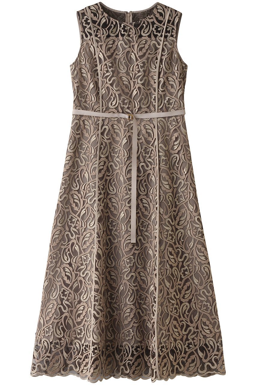 【アナイ/ANAYI】のリーフエンブロイダリーフレアワンピース 人気、トレンドファッション・服の通販 founy(ファニー) 　ファッション　Fashion　レディースファッション　Fashion for Women　ワンピース　Dresses　チュニック　Tunic Tops & Dresses　エレガント 上品　Elegant　チュニック　Tunic, Long Top　フレア　Flare, Flared　ロング　Long, Long-Length　 other-1|ID: prp329100004910760 ipo3291000000036795245