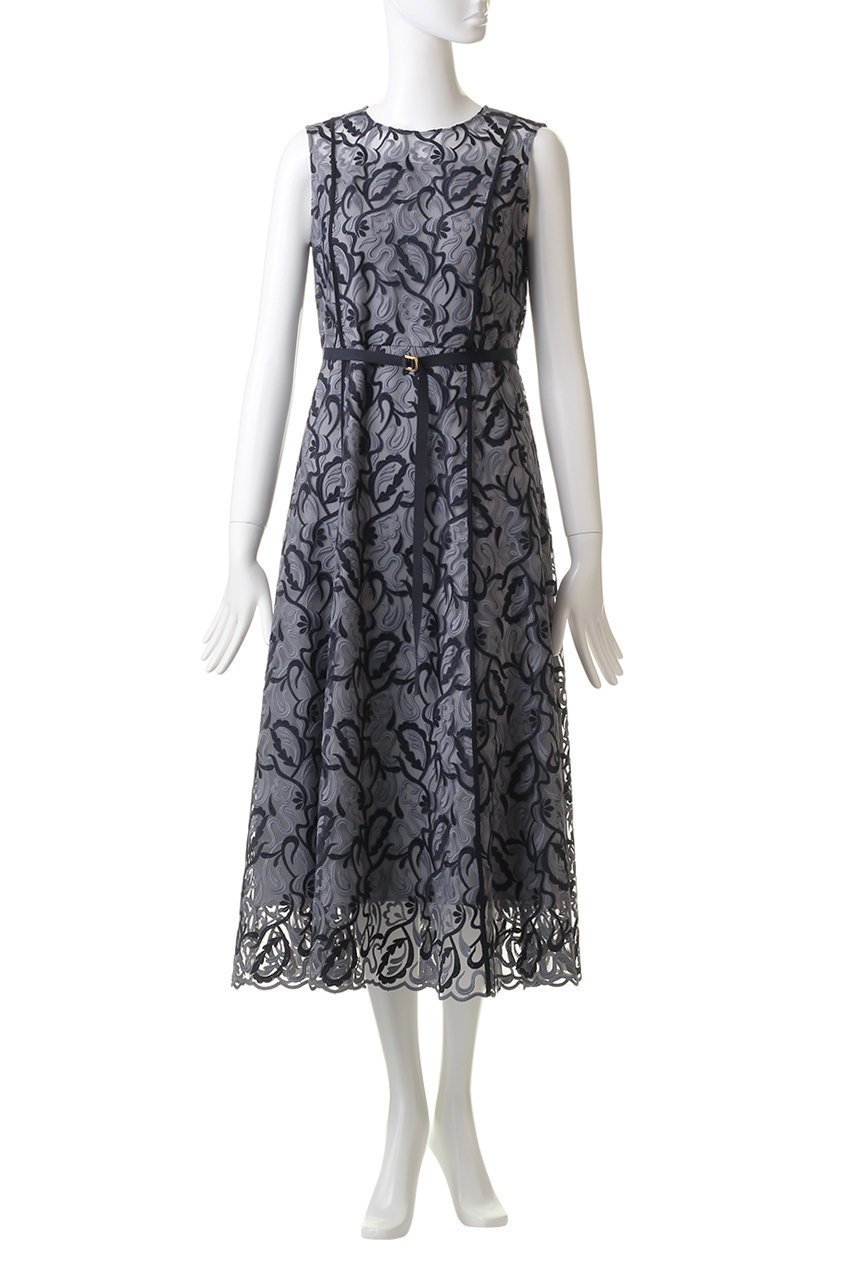 【アナイ/ANAYI】のリーフエンブロイダリーフレアワンピース 人気、トレンドファッション・服の通販 founy(ファニー) 　ファッション　Fashion　レディースファッション　Fashion for Women　ワンピース　Dresses　チュニック　Tunic Tops & Dresses　エレガント 上品　Elegant　チュニック　Tunic, Long Top　フレア　Flare, Flared　ロング　Long, Long-Length　other-2|ID: prp329100004910760 ipo3291000000036795252