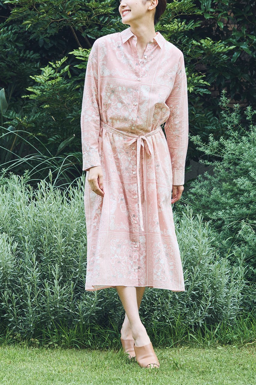 【プリスティン/PRISTINE】のバンダナプリントロングシャツワンピース 人気、トレンドファッション・服の通販 founy(ファニー) 　ファッション　Fashion　レディースファッション　Fashion for Women　ワンピース　Dresses　シャツワンピース / 1枚で着映えコーデ　Shirt Dresses　チュニック　Tunic Tops & Dresses　チュニック　Tunic, Long Top　春　Spring　羽織　Haori, Light Jacket　other-6|ID: prp329100004910794 ipo3291000000036795659