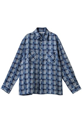 【セブン バイ セブン/SEVEN BY SEVEN / MEN】 【MEN】リネンチェックロングスリーブシャツ人気、トレンドファッション・服の通販 founy(ファニー) ファッション Fashion メンズファッション Fashion for Men おすすめ Recommended / Our Picks インディゴ Indigo Denim スリーブ Sleeve, Long Sleeve / Short Sleeve セットアップ Set-Up, Coordinated Outfit チェック Check, Plaid, Tartan プリント Print, Printed Pattern プレーン Plain, Simple リネン Linen, Linen Fabric ロング Long, Long-Length エレガント 上品 Elegant 今季 This Season, Current Season 長袖 Long Sleeve, Full Sleeve |ID:prp329100004910806