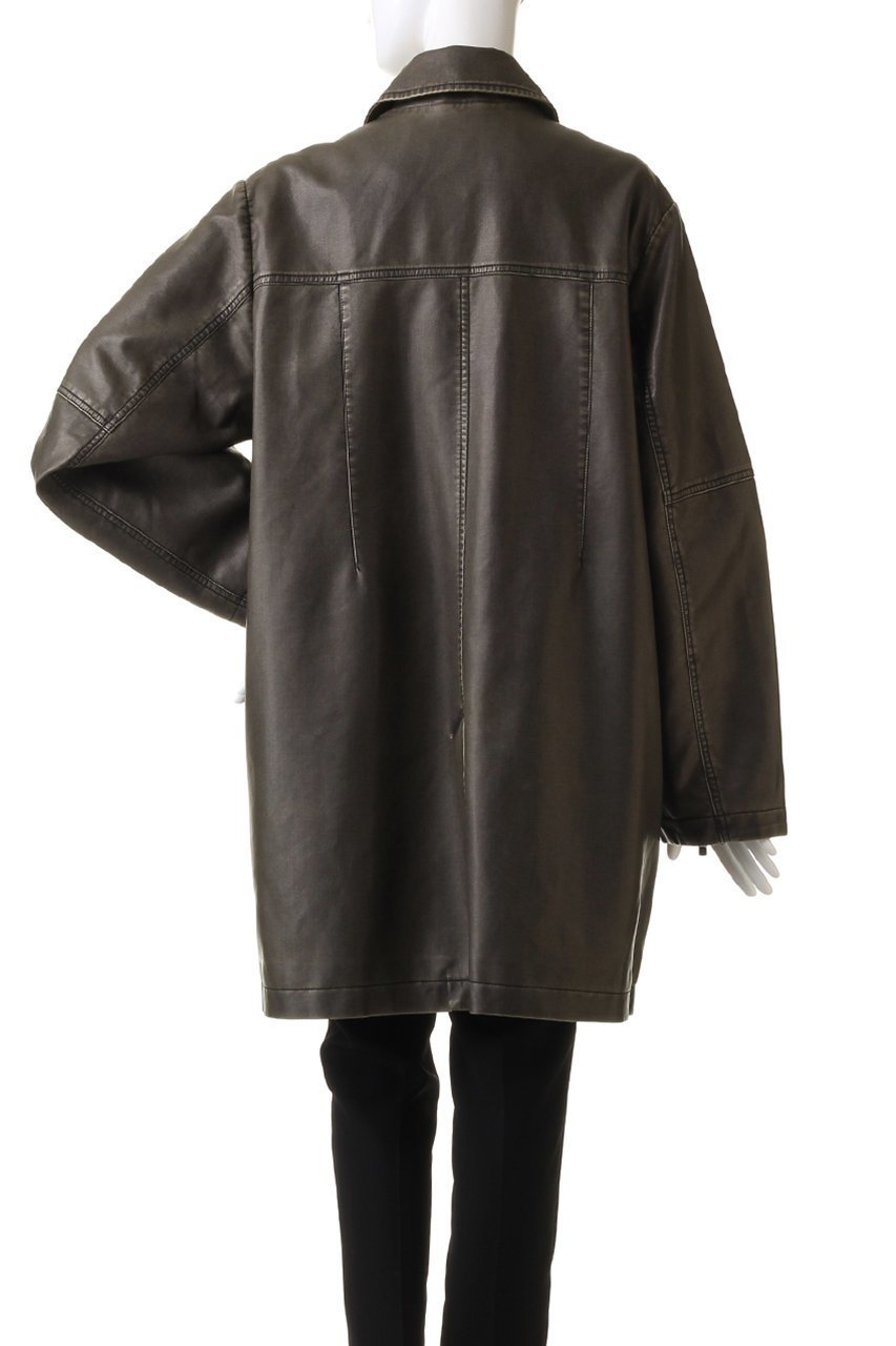 【プランク プロジェクト/PRANK PROJECT】のフェイクレザーヴィンテージミドルコート / faux Leather Vintage Middle Coat 人気、トレンドファッション・服の通販 founy(ファニー) ファッション Fashion レディースファッション Fashion for Women アウター Coat / Outerwear Collection コート・ロングコート・ピーコート Long Coats, Peacoats & More トレンド Trend, Trending Now ミドル Middle Length, Mid Height メタル Metal, Metal Parts ロング Long, Long-Length 今季 This Season, Current Season 冬 Winter / This Winter other-4|ID: prp329100004910816 ipo3291000000036795956