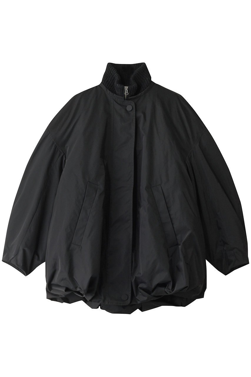 【エンフォルド/ENFOLD】のDICROS SOLO Twill ニットレイヤーバルーンコート インテリア・キッズ・メンズ・レディースファッション・服の通販 founy(ファニー) 　ファッション　Fashion　レディースファッション　Fashion for Women　アウター　Coat / Outerwear Collection　コート・ロングコート・ピーコート　Long Coats, Peacoats & More　スタンド　Stand Collar, Upright Stand　バルーン　Balloon, Balloon Silhouette　ブルゾン　Blouson, Bomber Jacket　マフラー　Scarf, Muffler　ロング　Long, Long-Length　ダークグレー|ID: prp329100004910832 ipo3291000000036796202