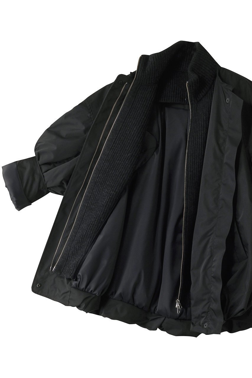 【エンフォルド/ENFOLD】のDICROS SOLO Twill ニットレイヤーバルーンコート 人気、トレンドファッション・服の通販 founy(ファニー) 　ファッション　Fashion　レディースファッション　Fashion for Women　アウター　Coat / Outerwear Collection　コート・ロングコート・ピーコート　Long Coats, Peacoats & More　スタンド　Stand Collar, Upright Stand　バルーン　Balloon, Balloon Silhouette　ブルゾン　Blouson, Bomber Jacket　マフラー　Scarf, Muffler　ロング　Long, Long-Length　other-6|ID: prp329100004910832 ipo3291000000036796207