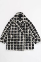 【メゾンスペシャル/MAISON SPECIAL】のCheckered Over Silhouette Middle Coat/チェックオーバーミドルコート BLK(ブラック)|ID: prp329100004910836 ipo3291000000036796258