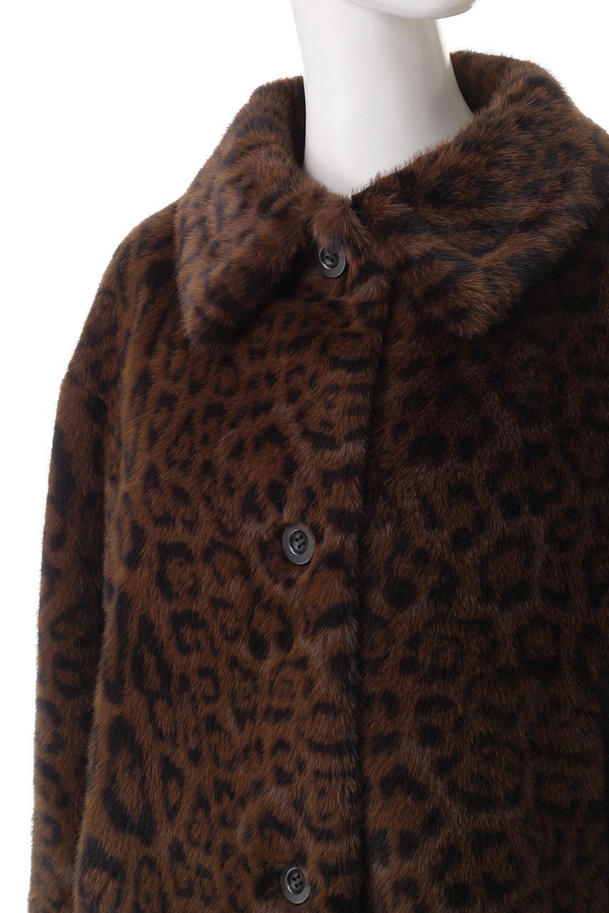 【メゾンスペシャル/MAISON SPECIAL】のFaux Fur Leopard Coat/フェイクファーレオパードコート 人気、トレンドファッション・服の通販 founy(ファニー) 　ファッション　Fashion　レディースファッション　Fashion for Women　アウター　Coat / Outerwear Collection　コート・ロングコート・ピーコート　Long Coats, Peacoats & More　インナー　Innerwear　ショート　Short, Short Length　バランス　Balance, Style Balance　フェイクファー　Faux Fur, Imitation Fur　フェイクレザー　Faux Leather, PU Leather　ポケット　Pocket, Pocket Detail　モチーフ　Motif, Design Theme　リラックス　Relax, Relaxed Fit　レオパード　Leopard, Animal Print　other-5|ID: prp329100004910847 ipo3291000000036796392