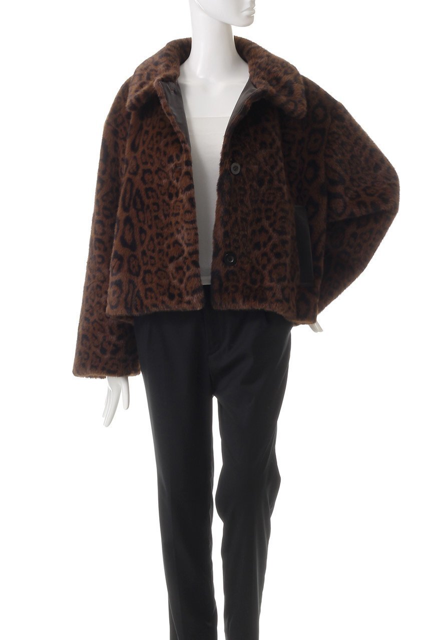 【メゾンスペシャル/MAISON SPECIAL】のFaux Fur Leopard Coat/フェイクファーレオパードコート 人気、トレンドファッション・服の通販 founy(ファニー) 　ファッション　Fashion　レディースファッション　Fashion for Women　アウター　Coat / Outerwear Collection　コート・ロングコート・ピーコート　Long Coats, Peacoats & More　インナー　Innerwear　ショート　Short, Short Length　バランス　Balance, Style Balance　フェイクファー　Faux Fur, Imitation Fur　フェイクレザー　Faux Leather, PU Leather　ポケット　Pocket, Pocket Detail　モチーフ　Motif, Design Theme　リラックス　Relax, Relaxed Fit　レオパード　Leopard, Animal Print　other-7|ID: prp329100004910847 ipo3291000000036796396