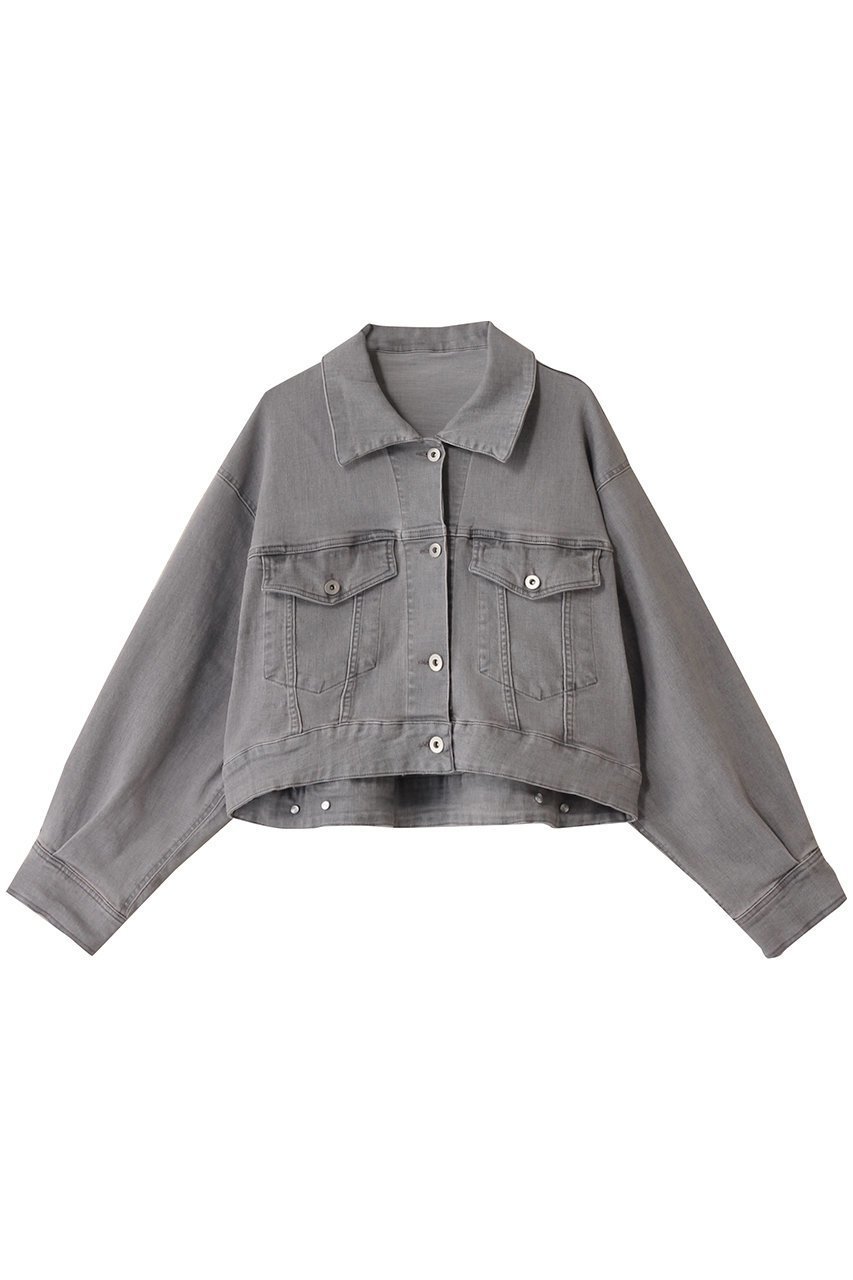 【スリー ドッツ/three dots】のデニム ジャンパー インテリア・キッズ・メンズ・レディースファッション・服の通販 founy(ファニー) 　ファッション　Fashion　レディースファッション　Fashion for Women　アウター　Coat / Outerwear Collection　レディースジャケット・軽アウター　Jackets　おすすめ　Recommended / Our Picks　ショート　Short, Short Length　ジャケット　Jacket, Outerwear　ストレッチ　Stretch, Stretchy Fabric　セットアップ　Set-Up, Coordinated Outfit　デニム　Denim, Jeans Material　トレンド　Trend, Trending Now　ワイド　Wide, Wide Fit　ライトグレー|ID: prp329100004910871 ipo3291000000036796665