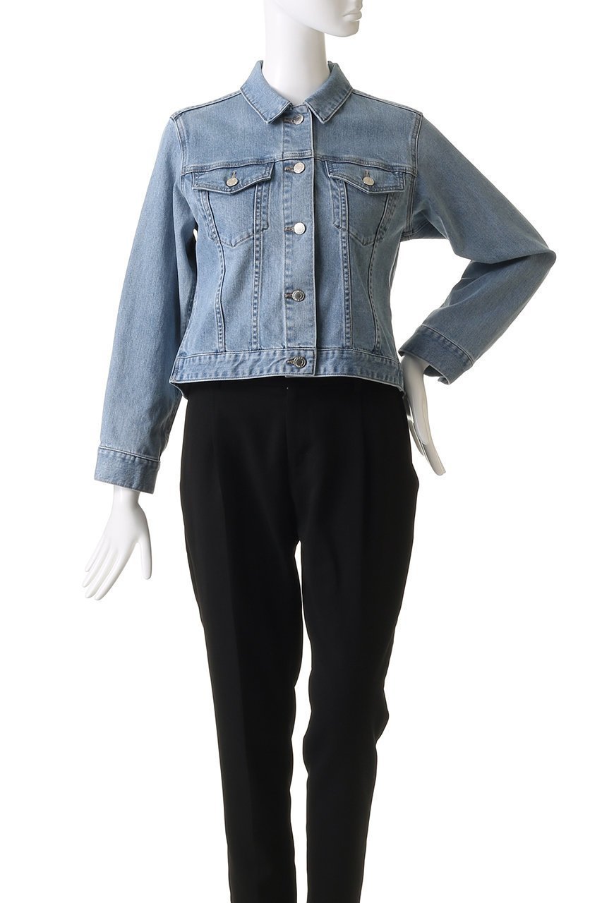 【アナイ/ANAYI】のストレッチデニムペプラムジャケット 人気、トレンドファッション・服の通販 founy(ファニー) 　ファッション　Fashion　レディースファッション　Fashion for Women　アウター　Coat / Outerwear Collection　レディースジャケット・軽アウター　Jackets　コンパクト　Compact, Small Size　ジャケット　Jacket, Outerwear　ストレッチ　Stretch, Stretchy Fabric　デニム　Denim, Jeans Material　フェミニン　Feminine, Girly　ペプラム　Peplum, Flared Hem　ワイド　Wide, Wide Fit　other-2|ID: prp329100004910881 ipo3291000000036796743