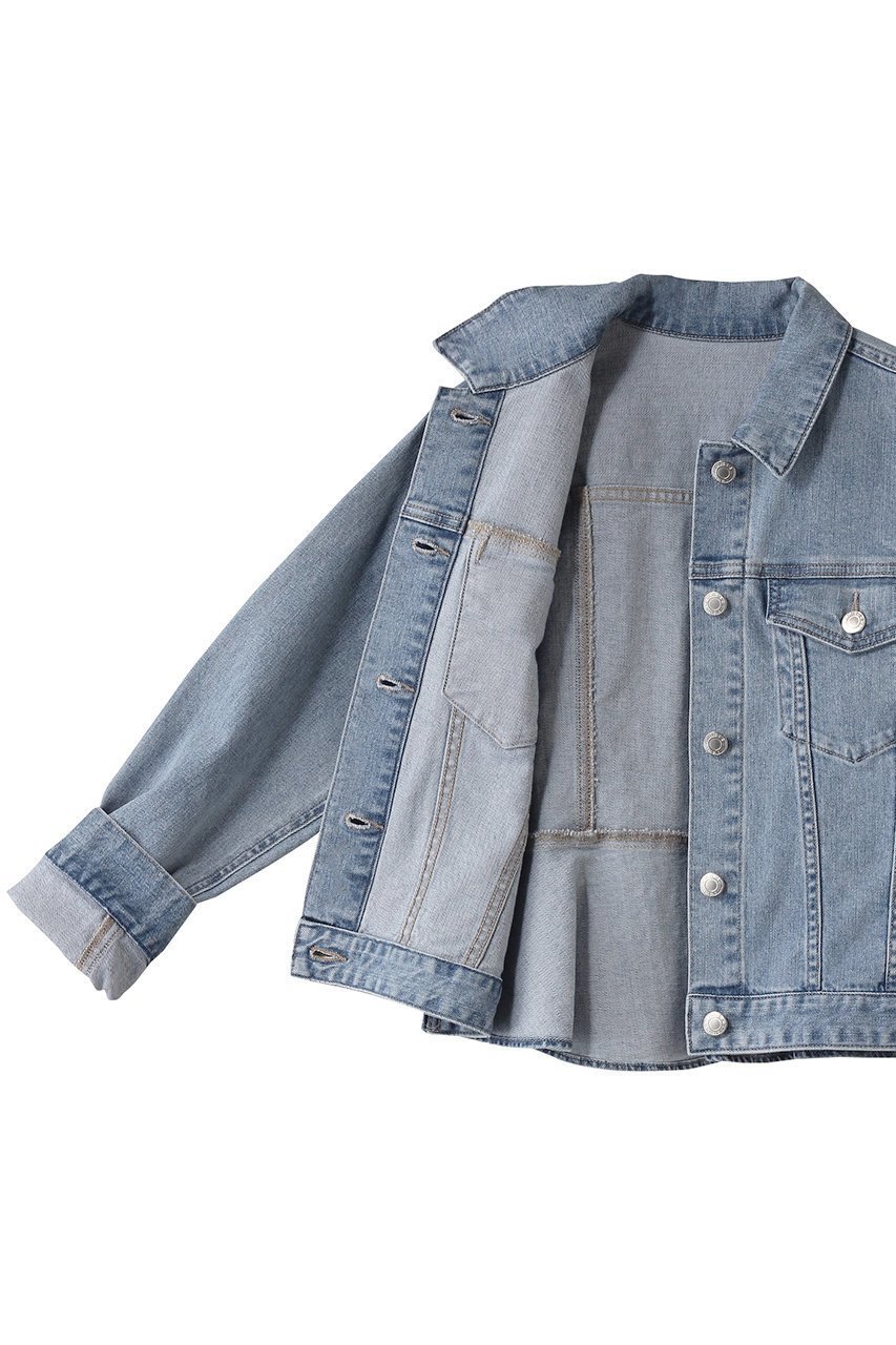 【アナイ/ANAYI】のストレッチデニムペプラムジャケット 人気、トレンドファッション・服の通販 founy(ファニー) 　ファッション　Fashion　レディースファッション　Fashion for Women　アウター　Coat / Outerwear Collection　レディースジャケット・軽アウター　Jackets　コンパクト　Compact, Small Size　ジャケット　Jacket, Outerwear　ストレッチ　Stretch, Stretchy Fabric　デニム　Denim, Jeans Material　フェミニン　Feminine, Girly　ペプラム　Peplum, Flared Hem　ワイド　Wide, Wide Fit　other-6|ID: prp329100004910881 ipo3291000000036796751