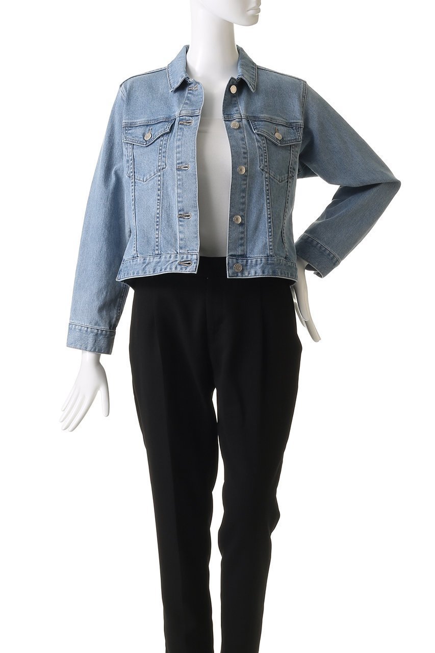 【アナイ/ANAYI】のストレッチデニムペプラムジャケット 人気、トレンドファッション・服の通販 founy(ファニー) 　ファッション　Fashion　レディースファッション　Fashion for Women　アウター　Coat / Outerwear Collection　レディースジャケット・軽アウター　Jackets　コンパクト　Compact, Small Size　ジャケット　Jacket, Outerwear　ストレッチ　Stretch, Stretchy Fabric　デニム　Denim, Jeans Material　フェミニン　Feminine, Girly　ペプラム　Peplum, Flared Hem　ワイド　Wide, Wide Fit　other-7|ID: prp329100004910881 ipo3291000000036796753