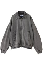 【メゾンスペシャル/MAISON SPECIAL】の【UNISEX】加工裏毛パッカリング衿つきジップアップブルゾン WHT(ホワイト)|ID: prp329100004910898 ipo3291000000036796948