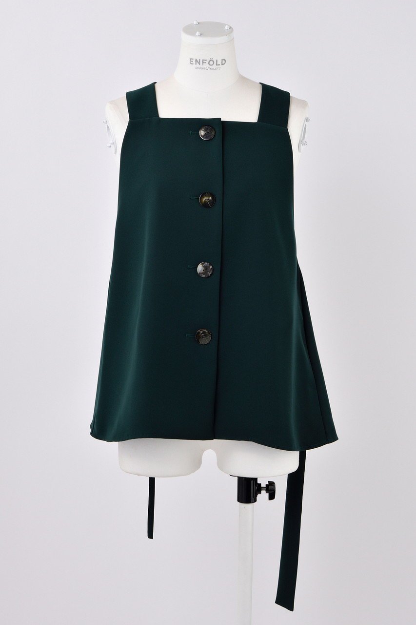 【エンフォルド/ENFOLD】のPEツイル 2Wayホルターベスト インテリア・キッズ・メンズ・レディースファッション・服の通販 founy(ファニー) ファッション Fashion レディースファッション Fashion for Women アウター Coat / Outerwear Collection レディースジャケット・軽アウター Jackets インナー Innerwear ジャケット Jacket, Outerwear ツイル Twist, Twisted Detail フィット Fit, Slim Fit ベスト Vest, Waistcoat ダークグリーン|ID: prp329100004910916 ipo3291000000036797318