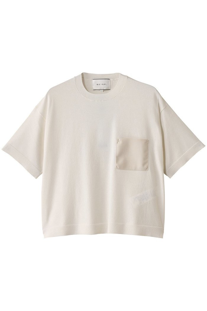 【ベイジ,/BEIGE,】のNADIA(ナディア)/レザーポケット付き半袖ニットTシャツ(ウォッシャブル) インテリア・キッズ・メンズ・レディースファッション・服の通販 founy(ファウニー) https://founy.com/ ファッション Fashion レディースファッション Fashion for Women トップス・カットソー Cut & Sew Tops ニット Knit Tops & Sweaters シャツ・ブラウス・オフィスカジュアル Elegant Blouses & Button-Ups ロングTシャツ・Tシャツ Longline T-Shirts & Tees カジュアルプルオーバー・ニットトップス Pullovers & Knit Tops / Casual Pullovers おすすめ Recommended / Our Picks ウォッシャブル Machine Washable スウェット / スエット Sweatshirt, Sweatwear ストレッチ Stretch, Stretchy Fabric ファブリック Fabric, Textile ポケット Pocket, Pocket Detail ワイド Wide, Wide Fit 半袖 Short Sleeve, Half Sleeve |ID: prp329100004910948 ipo3291000000036797906
