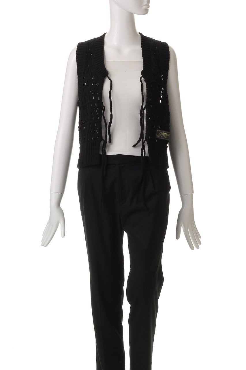 【ガニー/GANNI】のCotton Mix Tie String ベスト 人気、トレンドファッション・服の通販 founy(ファニー) ファッション Fashion レディースファッション Fashion for Women トップス・カットソー Cut & Sew Tops ニット Knit Tops & Sweaters カーディガン・羽織り Layered Style Cardigans ベスト&ジレ / 重ね着スタイル Vests & Gilets カーディガン Cardigan, Knitwear コンパクト Compact, Small Size ストリング String, Drawstring フェミニン Feminine, Girly ベスト Vest, Waistcoat ミックス Mix, Mixed Style リラックス Relax, Relaxed Fit 夏 Summer 春 Spring S/S・春夏 SS, Spring/Summer, Warm Season 透かし Cut-Out, Lacework other-7|ID: prp329100004910951 ipo3291000000036797942