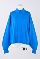 【エンフォルド/ENFOLD】の衿付ニットP.O/プルオーバー 人気、トレンドファッション・服の通販 founy(ファニー) ファッション Fashion レディースファッション Fashion for Women トップス・カットソー Cut & Sew Tops ニット Knit Tops & Sweaters カジュアルプルオーバー・ニットトップス Pullovers & Knit Tops / Casual Pullovers おすすめ Recommended / Our Picks シンプル Simple, Minimal ダブル Double, Double-Breasted thumbnail ブルー|ID: prp329100004910953 ipo3291000000036797997