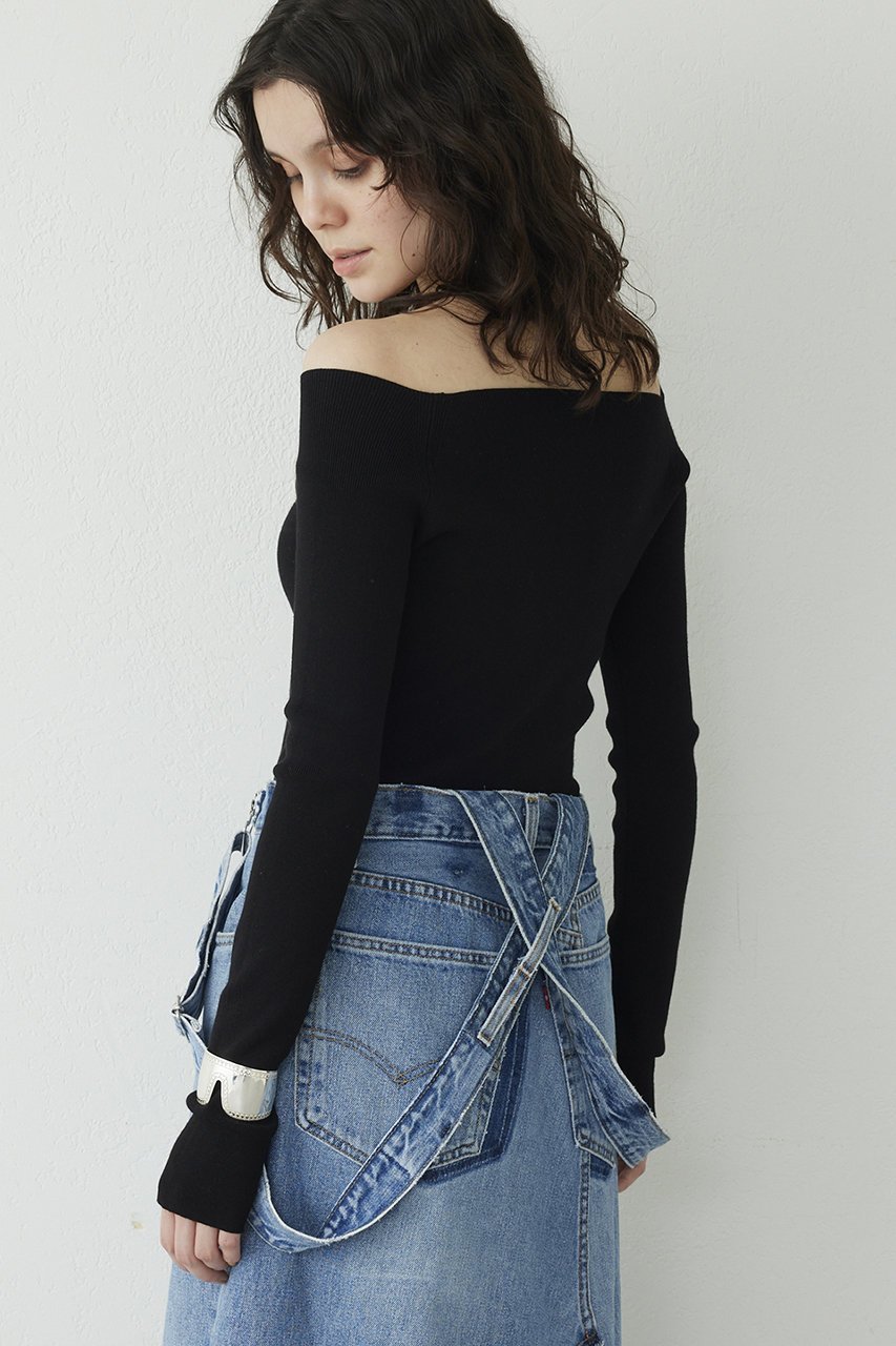 【ウィムガゼット/Whim Gazette】の【THE PAUSE】オフショルニットプルオーバー 人気、トレンドファッション・服の通販 founy(ファニー) 　ファッション　Fashion　レディースファッション　Fashion for Women　トップス・カットソー　Cut & Sew Tops　ニット　Knit Tops & Sweaters　カジュアルプルオーバー・ニットトップス　Pullovers & Knit Tops / Casual Pullovers　インナー　Innerwear　クール　Cool, Chic　シンプル　Simple, Minimal　ジャケット　Jacket, Outerwear　ストレッチ　Stretch, Stretchy Fabric　スマート　Smart, Elegant　フィット　Fit, Slim Fit　ミラノリブ　Milano Rib, Milano Stitch　ワイド　Wide, Wide Fit　other-4|ID: prp329100004910954 ipo3291000000036798023