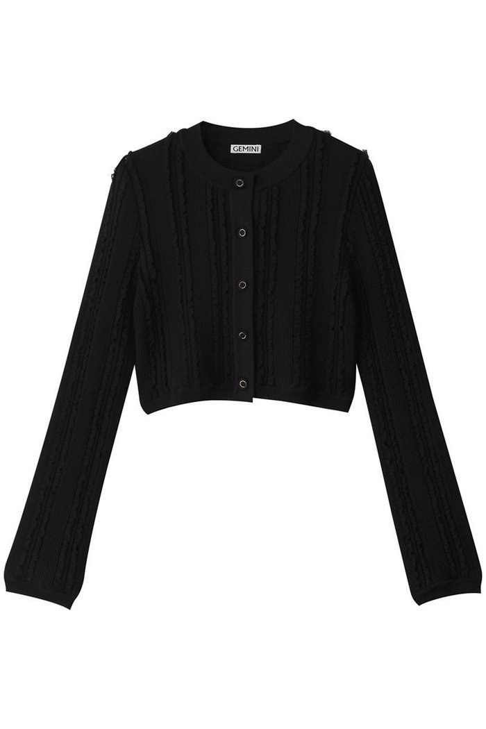 【ウィムガゼット/Whim Gazette】の【GEMINI】フリルカーディガン インテリア・キッズ・メンズ・レディースファッション・服の通販 founy(ファニー) https://founy.com/ ファッション Fashion レディースファッション Fashion for Women トップス・カットソー Cut & Sew Tops ニット Knit Tops & Sweaters カーディガン・羽織り Layered Style Cardigans カーディガン Cardigan, Knitwear コンパクト Compact, Small Size フォルム Silhouette, Form フリル Frill, Ruffle |ID: prp329100004910956 ipo3291000000036798033