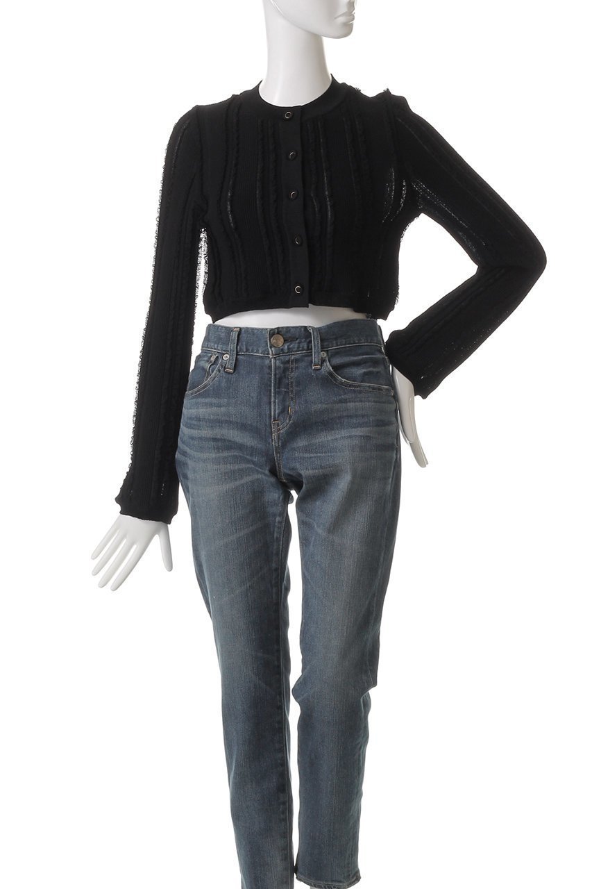 【ウィムガゼット/Whim Gazette】の【GEMINI】フリルカーディガン 人気、トレンドファッション・服の通販 founy(ファニー) 　ファッション　Fashion　レディースファッション　Fashion for Women　トップス・カットソー　Cut & Sew Tops　ニット　Knit Tops & Sweaters　カーディガン・羽織り　Layered Style Cardigans　カーディガン　Cardigan, Knitwear　コンパクト　Compact, Small Size　フォルム　Silhouette, Form　フリル　Frill, Ruffle　other-2|ID: prp329100004910956 ipo3291000000036798036