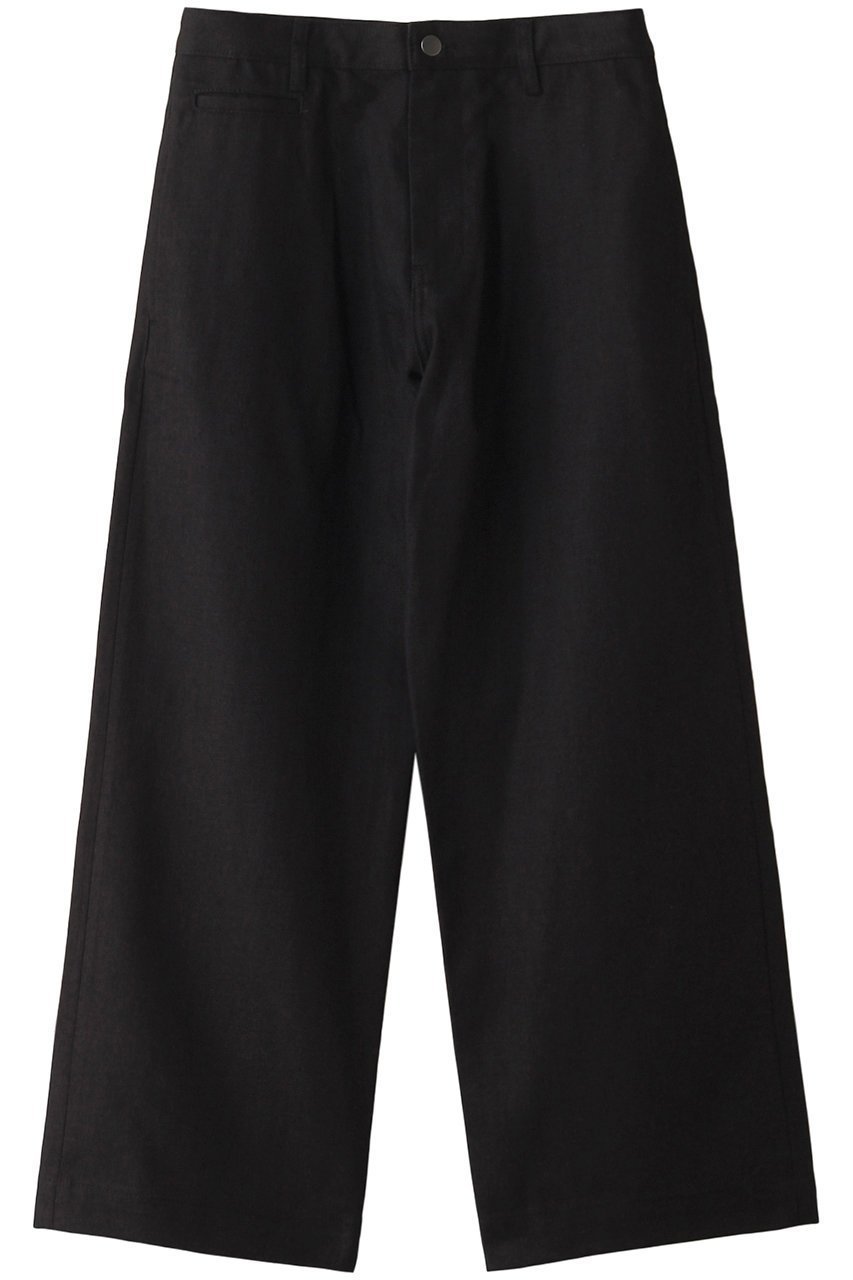 【スタジオ ニコルソン/STUDIO NICHOLSON】の【UNISEX】PYAD SUEDE-HEAD SLACK デニム インテリア・キッズ・メンズ・レディースファッション・服の通販 founy(ファニー) 　ファッション　Fashion　レディースファッション　Fashion for Women　パンツ　Pants & Trousers　ユニセックス　Unisex, Genderless　ストレート　Straight, Straight Cut　デニム　Denim, Jeans Material　定番　Standard, Basic Item　ブラック|ID: prp329100004910974 ipo3291000000036798367