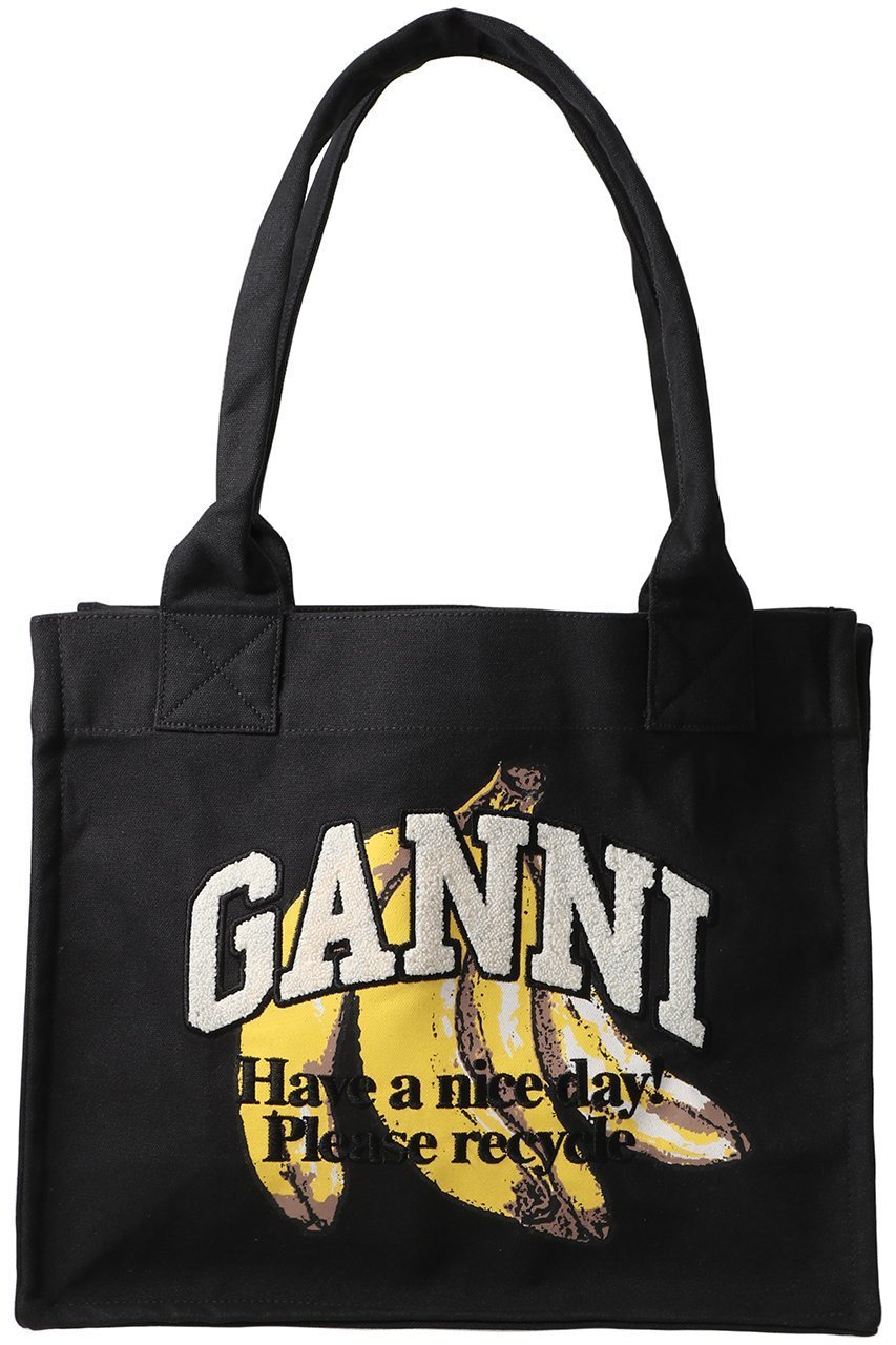 【ガニー/GANNI】のラージ イージー ショッパー バナナ プリント 人気、トレンドファッション・服の通販 founy(ファニー) 　ファッション　Fashion　レディースファッション　Fashion for Women　バッグ　Bags　シンプル　Simple, Minimal　プリント　Print, Printed Pattern　ビジネス 仕事 通勤　Business / Work / Commuting　雑誌　Magazine, Fashion Magazine　 other-1|ID: prp329100004910987 ipo3291000000036798730