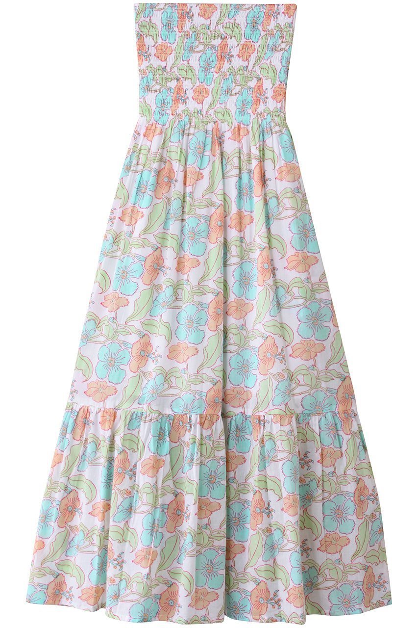 【エスゼット ブロックプリント/SZ Blockprints】のMIRA DRESS FLOWER POWER ベアトップドレス インテリア・キッズ・メンズ・レディースファッション・服の通販 founy(ファニー) 　ファッション　Fashion　レディースファッション　Fashion for Women　ワンピース　Dresses　フォーマル・パーティードレス・結婚式用ドレス　Elegant & Casual Dresses　チュニック　Tunic Tops & Dresses　チュニック　Tunic, Long Top　パーティ　Party, Party Style　リゾート　Resort, Vacation Style　夏　Summer　軽量　Lightweight, Ultra Light　マルチ|ID: prp329100004911023 ipo3291000000036799287
