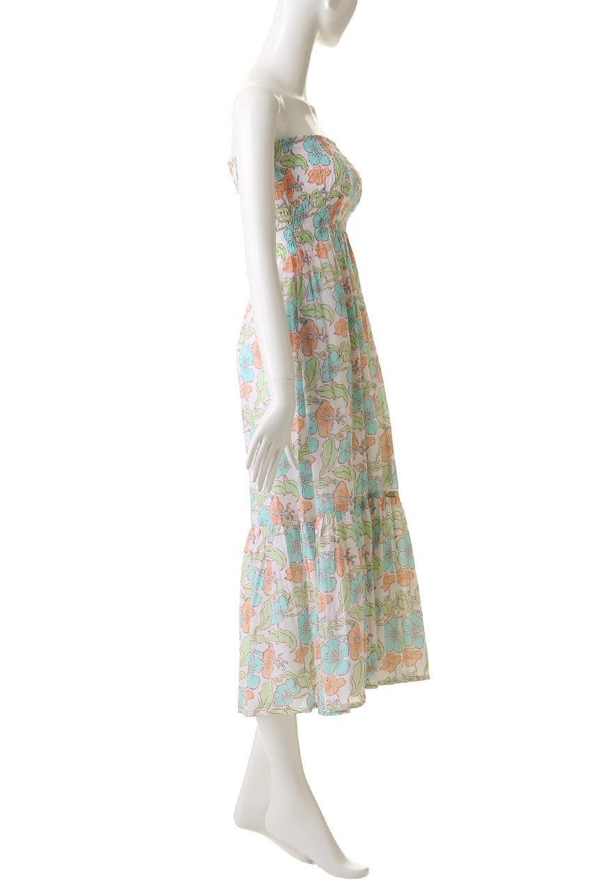 【エスゼット ブロックプリント/SZ Blockprints】のMIRA DRESS FLOWER POWER ベアトップドレス 人気、トレンドファッション・服の通販 founy(ファニー) 　ファッション　Fashion　レディースファッション　Fashion for Women　ワンピース　Dresses　フォーマル・パーティードレス・結婚式用ドレス　Elegant & Casual Dresses　チュニック　Tunic Tops & Dresses　チュニック　Tunic, Long Top　パーティ　Party, Party Style　リゾート　Resort, Vacation Style　夏　Summer　軽量　Lightweight, Ultra Light　other-3|ID: prp329100004911023 ipo3291000000036799291