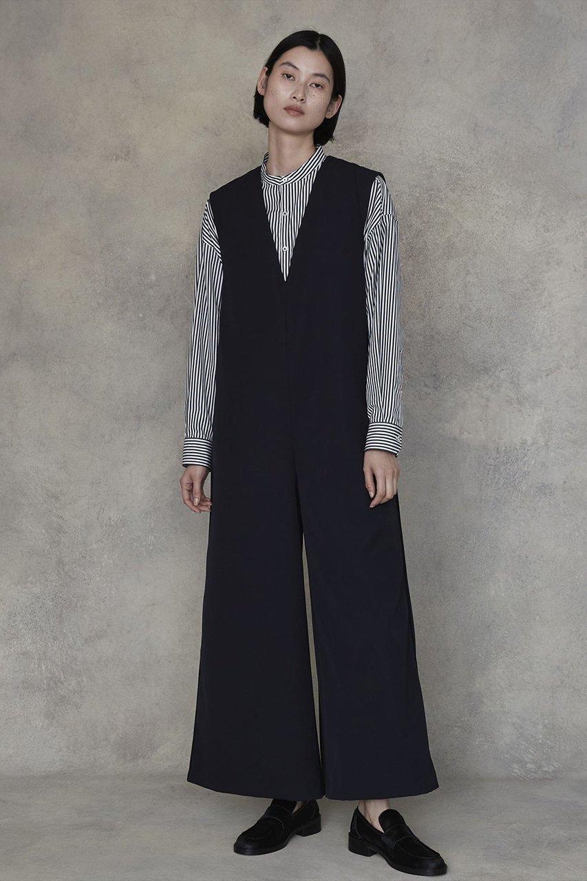 【ティッカ/TICCA】のウールサージコンビネゾン 人気、トレンドファッション・服の通販 founy(ファニー) 　ファッション　Fashion　レディースファッション　Fashion for Women　パンツ　Pants & Trousers　クール　Cool, Chic　コンビネゾン　Jumpsuit, All-in-One　タートルネック　Turtleneck, High Neck　ベロア　Velour, Soft Velvet　マニッシュ　Mannish, Boyish　ワイド　Wide, Wide Fit　エレガント 上品　Elegant　other-6|ID: prp329100004911051 ipo3291000000036799721