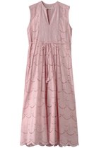 【ヌキテパ/NE QUITTEZ PAS】のCOTTON VOILE DOT HEMLA ノースリーブドレス ライトピンク|ID:prp329100004911058