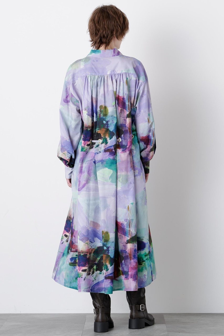 【ヒューエルミュージアム/hueLe Museum】の【STUMBLY】Art Printed Shirt Dress 人気、トレンドファッション・服の通販 founy(ファニー) ファッション Fashion レディースファッション Fashion for Women ワンピース Dresses フォーマル・パーティードレス・結婚式用ドレス Elegant & Casual Dresses チュニック Tunic Tops & Dresses アイレット Eyelet Lace タイプライター Typewriter Fabric, Crisp Cotton チュニック Tunic, Long Top ドレス Dress, One-Piece プリント Print, Printed Pattern ロング Long, Long-Length other-3|ID: prp329100004911075 ipo3291000000036845904
