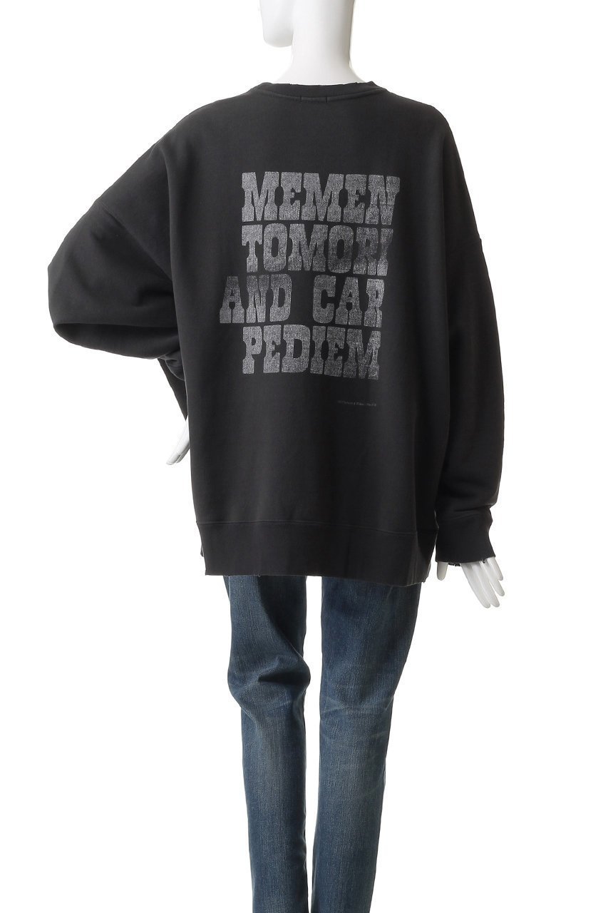 【ウィムガゼット/Whim Gazette】の【GEMINI】オーバーバックプリントスウェット 人気、トレンドファッション・服の通販 founy(ファニー) 　ファッション　Fashion　レディースファッション　Fashion for Women　トップス・カットソー　Cut & Sew Tops　シャツ・ブラウス・オフィスカジュアル　Elegant Blouses & Button-Ups　レディースパーカー・カジュアルフーディー　Casual Hoodies & Sweatshirts　ロングTシャツ・Tシャツ　Longline T-Shirts & Tees　スウェット・クルーネックトップス　Sweatshirts & Crewnecks / Relaxed Fit Sweat Tops　カットソー・ベーシックTシャツ　Cut-and-Sewn Tops / Stretch Tees & Basics　シンプル　Simple, Minimal　スリーブ　Sleeve, Long Sleeve / Short Sleeve　ダメージ　Distressed, Destroyed　プリント　Print, Printed Pattern　ロング　Long, Long-Length　A/W・秋冬　Autumn/Winter　other-4|ID: prp329100004911100 ipo3291000000036800297