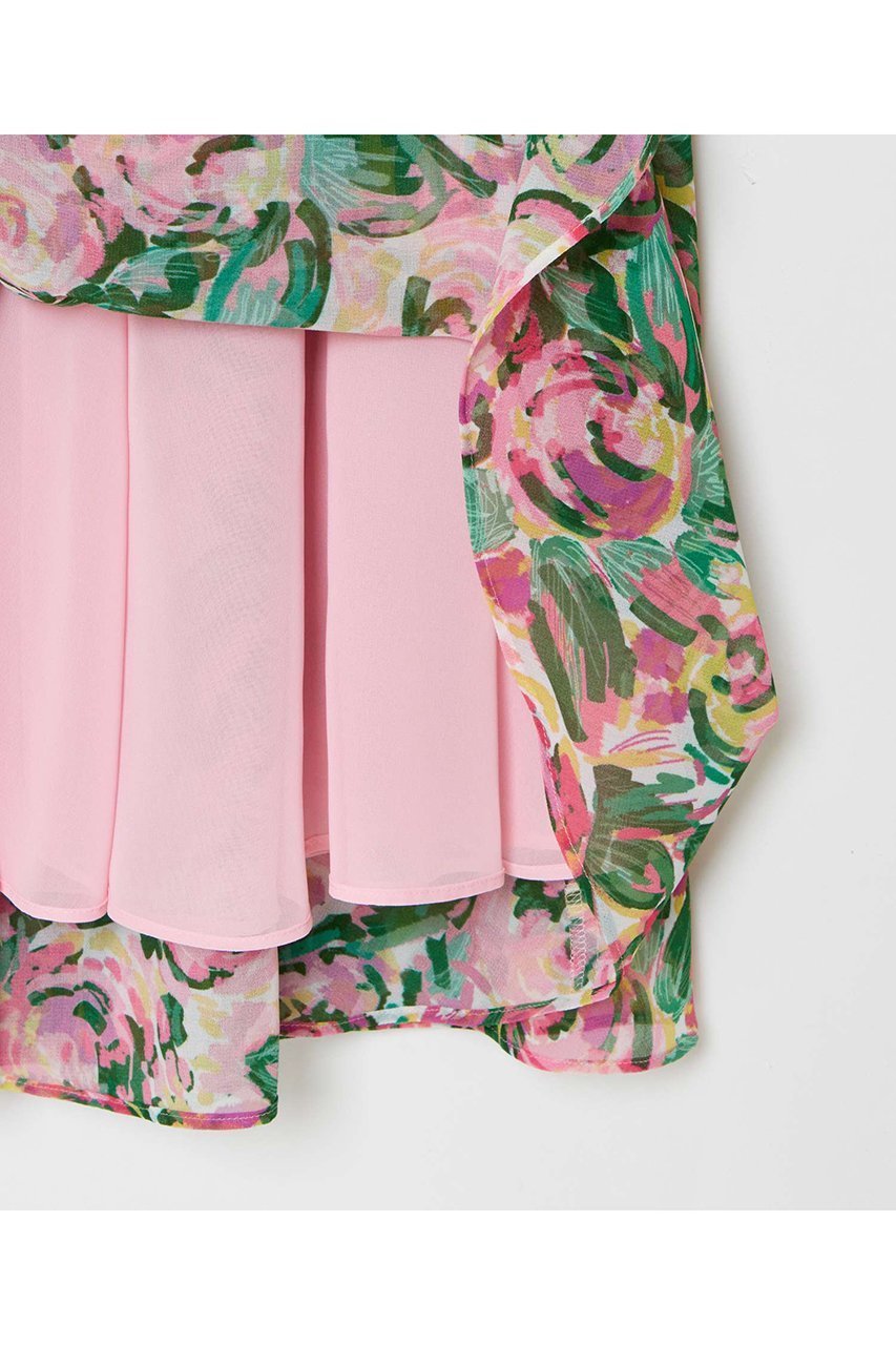 【アルアバイル/allureville】の【LOULOU WILLOUGHBY】SPRINTEXフラワープリントノースリワンピース 人気、トレンドファッション・服の通販 founy(ファニー) 　ファッション　Fashion　レディースファッション　Fashion for Women　ワンピース　Dresses　チュニック　Tunic Tops & Dresses　イタリア　Italy　シフォン　Chiffon, Lightweight Fabric　ジョーゼット　Georgette, Semi-Sheer Fabric　チュニック　Tunic, Long Top　トレンド　Trend, Trending Now　フラワー　Flower, Floral　モチーフ　Motif, Design Theme　other-6|ID: prp329100004911127 ipo3291000000036800639