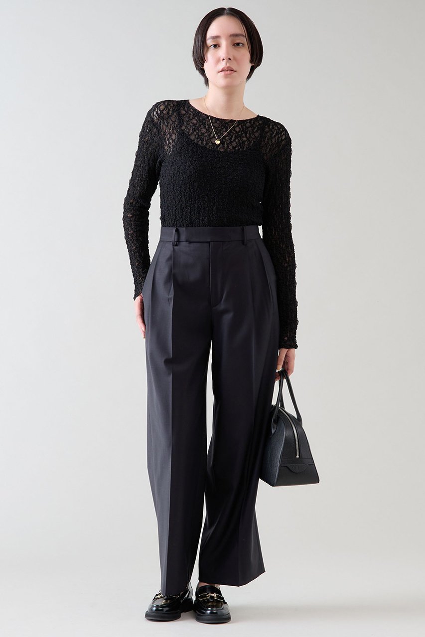 【マルティニーク/martinique】の2タックセミワイドパンツ(セットアップ可) 人気、トレンドファッション・服の通販 founy(ファニー) ファッション Fashion レディースファッション Fashion for Women セットアップ Matching Sets レディースパンツ・ボトムス Pants & Trousers / Bottoms パンツ Pants & Trousers おすすめ Recommended / Our Picks スニーカー Sneakers, Trainers セットアップ Set-Up, Coordinated Outfit フェミニン Feminine, Girly ワイド Wide, Wide Fit other-4|ID: prp329100004911153 ipo3291000000036801093