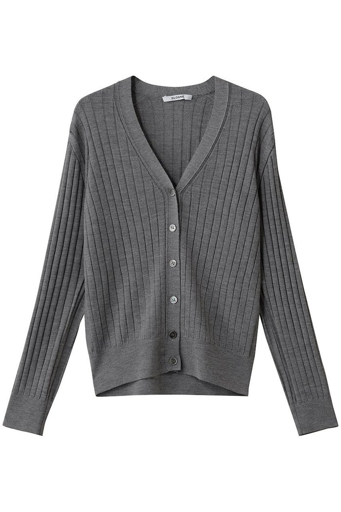 【スローン/SLOANE】の18Gワイドリブ エクストラファインメリノウール×シルク Vネックカーディガン インテリア・キッズ・メンズ・レディースファッション・服の通販 founy(ファニー) https://founy.com/ ファッション Fashion レディースファッション Fashion for Women トップス・カットソー Cut & Sew Tops ニット Knit Tops & Sweaters カーディガン・羽織り Layered Style Cardigans Vネックトップス V-Neck Tops / V-Cut Neckline Shirts カーディガン Cardigan, Knitwear シルク Silk, 100% Silk ワイドリブ Wide Rib, Wide Ribbed Knit |ID: prp329100004911159 ipo3291000000036801184