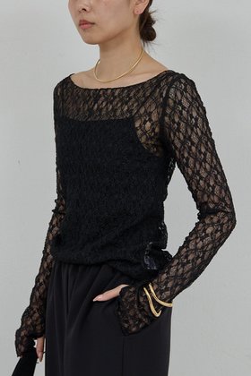 【ガリャルダガランテ/GALLARDAGALANTE】の【La nature linge】NEWレースカットソー 人気、トレンドファッション・服の通販 founy(ファニー) ファッション Fashion レディースファッション Fashion for Women トップス・カットソー Cut & Sew Tops シャツ・ブラウス・オフィスカジュアル Elegant Blouses & Button-Ups ロングTシャツ・Tシャツ Longline T-Shirts & Tees カットソー・ベーシックTシャツ Cut-and-Sewn Tops / Stretch Tees & Basics インナー Innerwear カーディガン Cardigan, Knitwear コンパクト Compact, Small Size ジャケット Jacket, Outerwear スリーブ Sleeve, Long Sleeve / Short Sleeve レース Lace, Lace Fabric ロング Long, Long-Length |ID:prp329100004911161