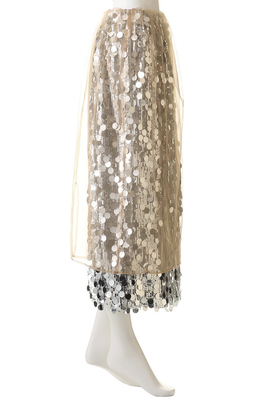 【プランク プロジェクト/PRANK PROJECT】のチュールラップスパンコールスカート 人気、トレンドファッション・服の通販 founy(ファニー) 　ファッション　Fashion　レディースファッション　Fashion for Women　スカート　Skirts　ロングスカート　Long Skirts / Maxi & Midi Skirts　おすすめ　Recommended / Our Picks　スウェット / スエット　Sweatshirt, Sweatwear　スパンコール　Sequins, Sequin Embellishment　スポーティ　Sporty, Casual Athletic　ソックス　Socks, Hosiery　チュール　Tulip, Tulip Motif　ロング　Long, Long-Length　エレガント 上品　Elegant　other-3|ID: prp329100004911186 ipo3291000000036801512