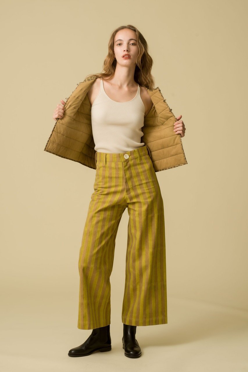 【エスゼット ブロックプリント/SZ Blockprints】のDISCO PANTS DOUBLE THICK STRIPE ワイドパンツ 人気、トレンドファッション・服の通販 founy(ファニー) ファッション Fashion レディースファッション Fashion for Women パンツ Pants & Trousers シンプル Simple, Minimal ストライプ Stripe, Striped Pattern ワイド Wide, Wide Fit other-6|ID: prp329100004911201 ipo3291000000036801749