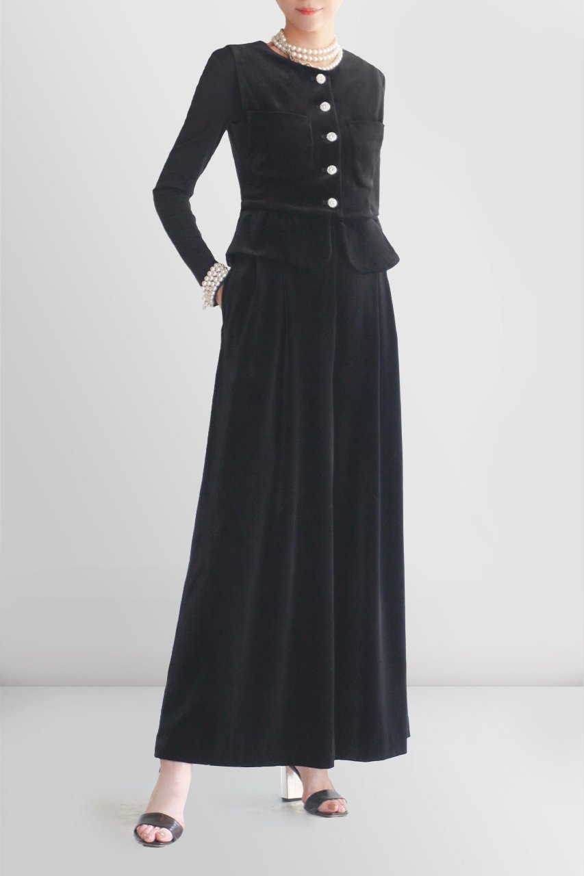 【デイジーリン/DAISY LIN】のELEGANT FLARE VELOUR PANTS 人気、トレンドファッション・服の通販 founy(ファニー) 　ファッション　Fashion　レディースファッション　Fashion for Women　パンツ　Pants & Trousers　シンプル　Simple, Minimal　ストレッチ　Stretch, Stretchy Fabric　なめらか　Smooth, Silky Texture　フレア　Flare, Flared　フロント　Front, Front Design　ベルベット　Velvet, Velvety　ベロア　Velour, Soft Velvet　ワイド　Wide, Wide Fit　A/W・秋冬　Autumn/Winter　夏　Summer　エレガント 上品　Elegant　other-5|ID: prp329100004911209 ipo3291000000036801845