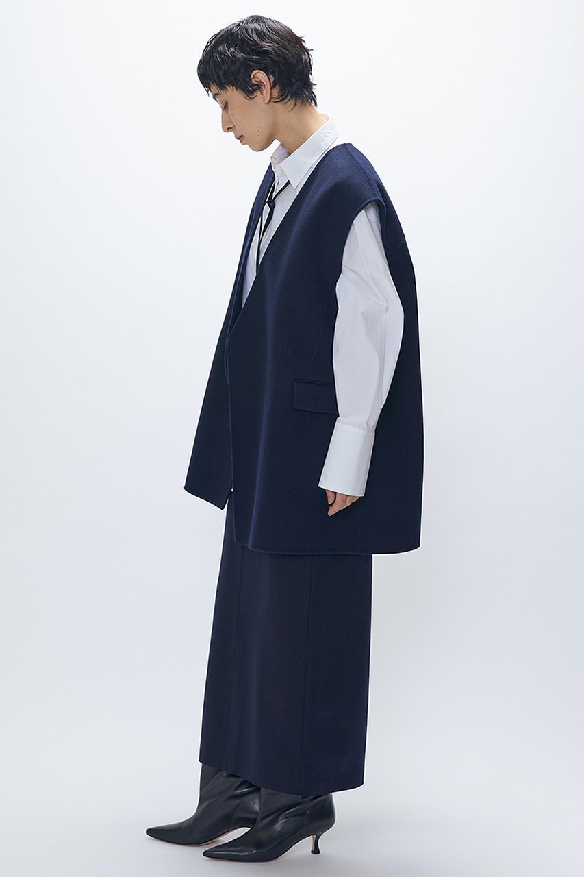 【プルミエ アロンディスモン/1er Arrondissement】のウールスムースタイトスカート 人気、トレンドファッション・服の通販 founy(ファニー) 　ファッション　Fashion　レディースファッション　Fashion for Women　スカート　Skirts　ロングスカート　Long Skirts / Maxi & Midi Skirts　おすすめ　Recommended / Our Picks　なめらか　Smooth, Silky Texture　シンプル　Simple, Minimal　セットアップ　Set-Up, Coordinated Outfit　タイトスカート　Pencil Skirt, Tight Skirt　ロング　Long, Long-Length　エレガント 上品　Elegant　other-5|ID: prp329100004911272 ipo3291000000036802557