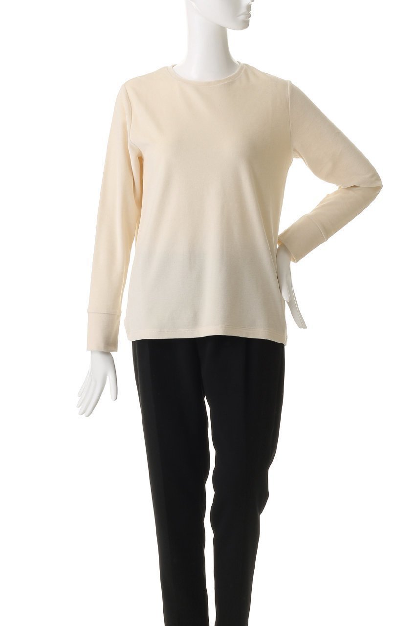 【プリスティン/PRISTINE】のベロア長袖プルオーバー 人気、トレンドファッション・服の通販 founy(ファニー) ファッション Fashion レディースファッション Fashion for Women トップス・カットソー Cut & Sew Tops シャツ・ブラウス・オフィスカジュアル Elegant Blouses & Button-Ups ロングTシャツ・Tシャツ Longline T-Shirts & Tees カジュアルプルオーバー・ニットトップス Pullovers & Knit Tops / Casual Pullovers カットソー・ベーシックTシャツ Cut-and-Sewn Tops / Stretch Tees & Basics ベロアトップス Velour Tops / Velvet-Look Items なめらか Smooth, Silky Texture シンプル Simple, Minimal スリーブ Sleeve, Long Sleeve / Short Sleeve ベロア Velour, Soft Velvet リラックス Relax, Relaxed Fit ロング Long, Long-Length エレガント 上品 Elegant 長袖 Long Sleeve, Full Sleeve other-2|ID: prp329100004911292 ipo3291000000036802841