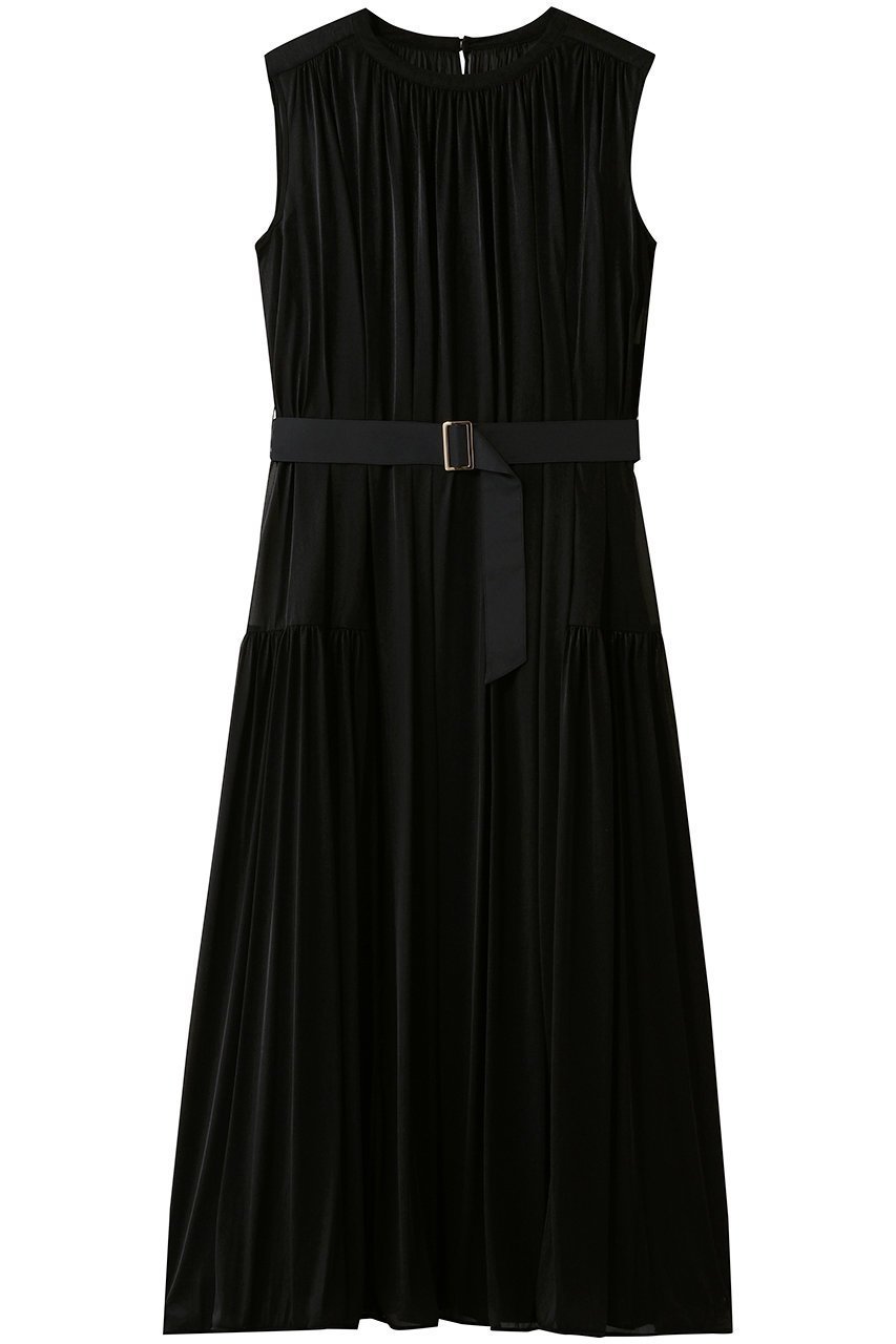 【アルアバイル/allureville】のエスパンディワイドベルトワンピース インテリア・キッズ・メンズ・レディースファッション・服の通販 founy(ファニー) 　ファッション　Fashion　レディースファッション　Fashion for Women　ワンピース　Dresses　チュニック　Tunic Tops & Dresses　ベルト&ウエストマーク　Belts & Waist Accessories　インナー　Innerwear　キャミソール　Camisole, Spaghetti Strap Top　チュニック　Tunic, Long Top　パーティ　Party, Party Style　モダン　Modern, Contemporary　ロング　Long, Long-Length　ワイド　Wide, Wide Fit　エレガント 上品　Elegant　ブラック|ID: prp329100004911438 ipo3291000000036804308