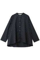 【ミディウミ/MidiUmi】のdots shirt シャツ 人気、トレンドファッション・服の通販 founy(ファニー) ファッション Fashion レディースファッション Fashion for Women トップス・カットソー Cut & Sew Tops シャツ・ブラウス・オフィスカジュアル Elegant Blouses & Button-Ups スリーブ Sleeve, Long Sleeve / Short Sleeve ドット Polka Dot, Dot Pattern フレア Flare, Flared ブロード Broadcloth, Fine Cotton ロング Long, Long-Length エレガント 上品 Elegant thumbnail navy|ID: prp329100004911569 ipo3291000000036805595