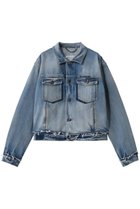 【メゾン マルジェラ/MAISON MARGIELA】のデニムジャケット 人気、トレンドファッション・服の通販 founy(ファニー) ファッション Fashion レディースファッション Fashion for Women アウター Coat / Outerwear Collection レディースジャケット・軽アウター Jackets ブルゾンジャケット・スポーティアウター Blouson Jackets デニムジャケット / カジュアルアウター Denim Jackets ジャケット Jacket, Outerwear ダメージ Distressed, Destroyed デニム Denim, Jeans Material バランス Balance, Style Balance ブルゾン Blouson, Bomber Jacket モダン Modern, Contemporary thumbnail ライトブルーインディゴ|ID: prp329100004911587 ipo3291000000036805804