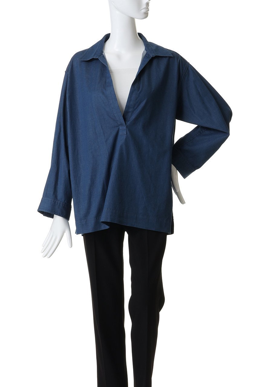 【マルティニーク/martinique】のデニムスキッパーシャツ(セットアップ可) 人気、トレンドファッション・服の通販 founy(ファニー) ファッション Fashion レディースファッション Fashion for Women トップス・カットソー Cut & Sew Tops シャツ・ブラウス・オフィスカジュアル Elegant Blouses & Button-Ups スキッパー Skipper, Open Collar スリット Slit, Slit Detail スリーブ Sleeve, Long Sleeve / Short Sleeve セットアップ Set-Up, Coordinated Outfit デニム Denim, Jeans Material トレンド Trend, Trending Now リラックス Relax, Relaxed Fit ロング Long, Long-Length エレガント 上品 Elegant other-2|ID: prp329100004911619 ipo3291000000036806089