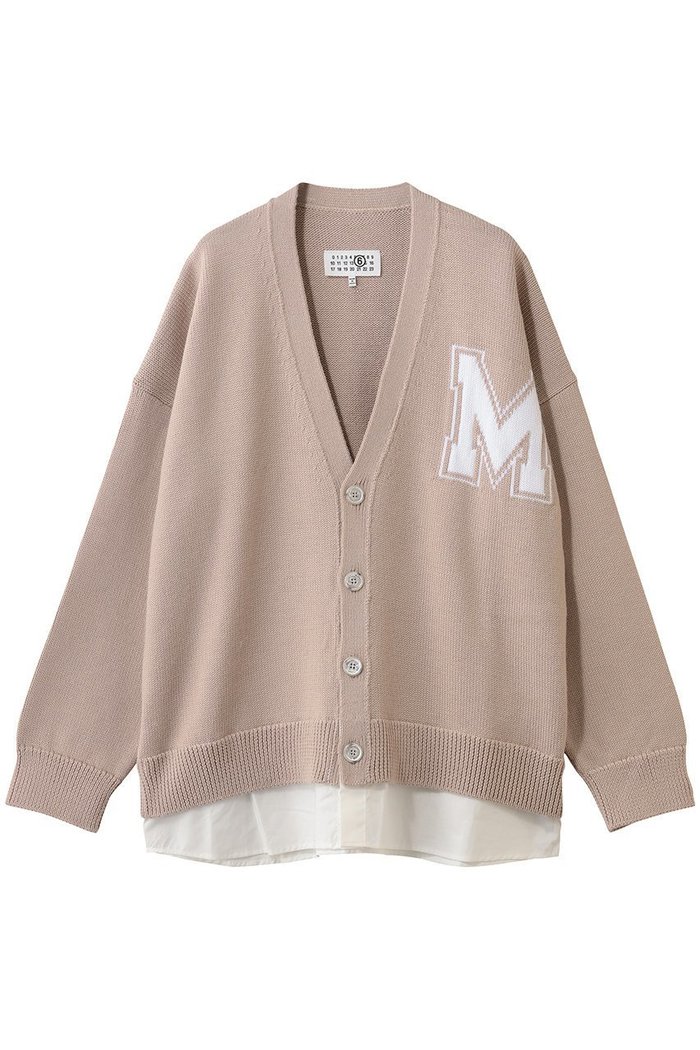 【エムエムシックス メゾンマルジェラ/MM6 Maison Margiela / MEN】の【MEN】Vネックカーディガン インテリア・キッズ・メンズ・レディースファッション・服の通販 founy(ファウニー) https://founy.com/ ファッション Fashion メンズファッション Fashion for Men カーディガン Cardigan, Knitwear パッチ Patch, Appliqué リラックス Relax, Relaxed Fit エレガント 上品 Elegant 再入荷 Restock / Back in Stock |ID: prp329100004911628 ipo3291000000036806159