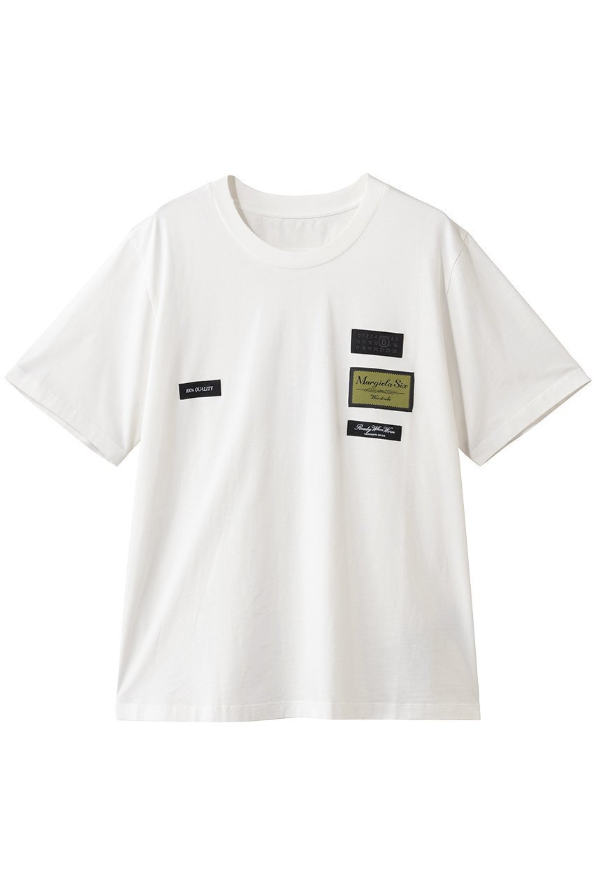 【エムエムシックス メゾンマルジェラ/MM6 Maison Margiela / MEN】の【MEN】ロゴTシャツ 人気、トレンドファッション・服の通販 founy(ファニー) 　ファッション　Fashion　メンズファッション　Fashion for Men　トップス・カットソー　Cut & Sew Tops　メンズシャツ　Shirts　インナー　Innerwear　カーディガン　Cardigan, Knitwear　ショート　Short, Short Length　ジャケット　Jacket, Outerwear　スリーブ　Sleeve, Long Sleeve / Short Sleeve　フロント　Front, Front Design　リラックス　Relax, Relaxed Fit　 other-1|ID: prp329100004911633 ipo3291000000036806193